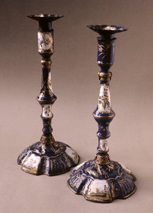 Coppia di candelabri del South Staffordshire, c.1765